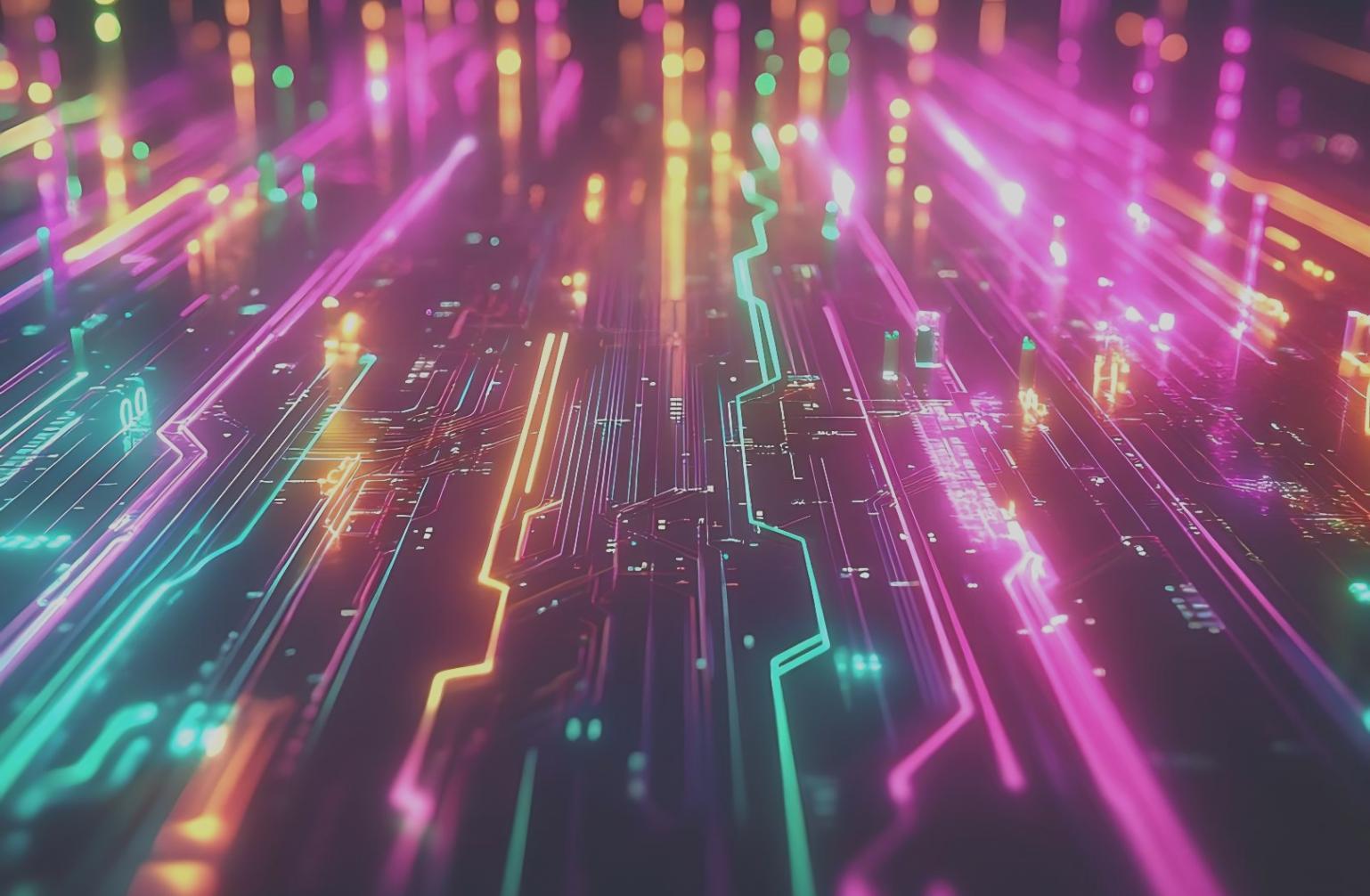 Moderne Lernumgebung mit digitalen Ressourcen für KI-Ausbildung